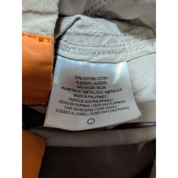 Tahari Windbreaker Hooded Light Jacket Beige Orange Medium - Picture 8 of 12